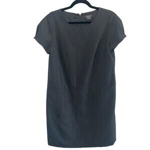 Ann Taylor Gray Shift Dress 12P